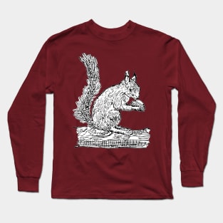 Squirrel and UFO Long Sleeve T-Shirt